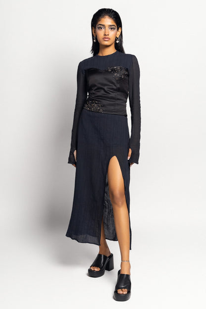 Shirina Dress in Midnight
