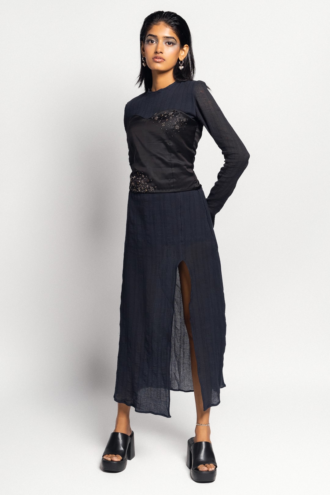 Shirina Dress in Midnight