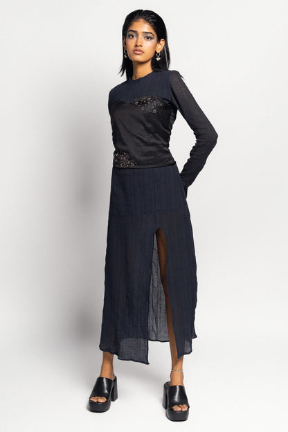 Shirina Dress in Midnight