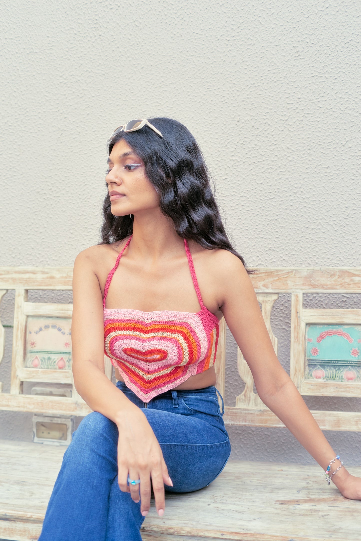 Hearts Crochet Top